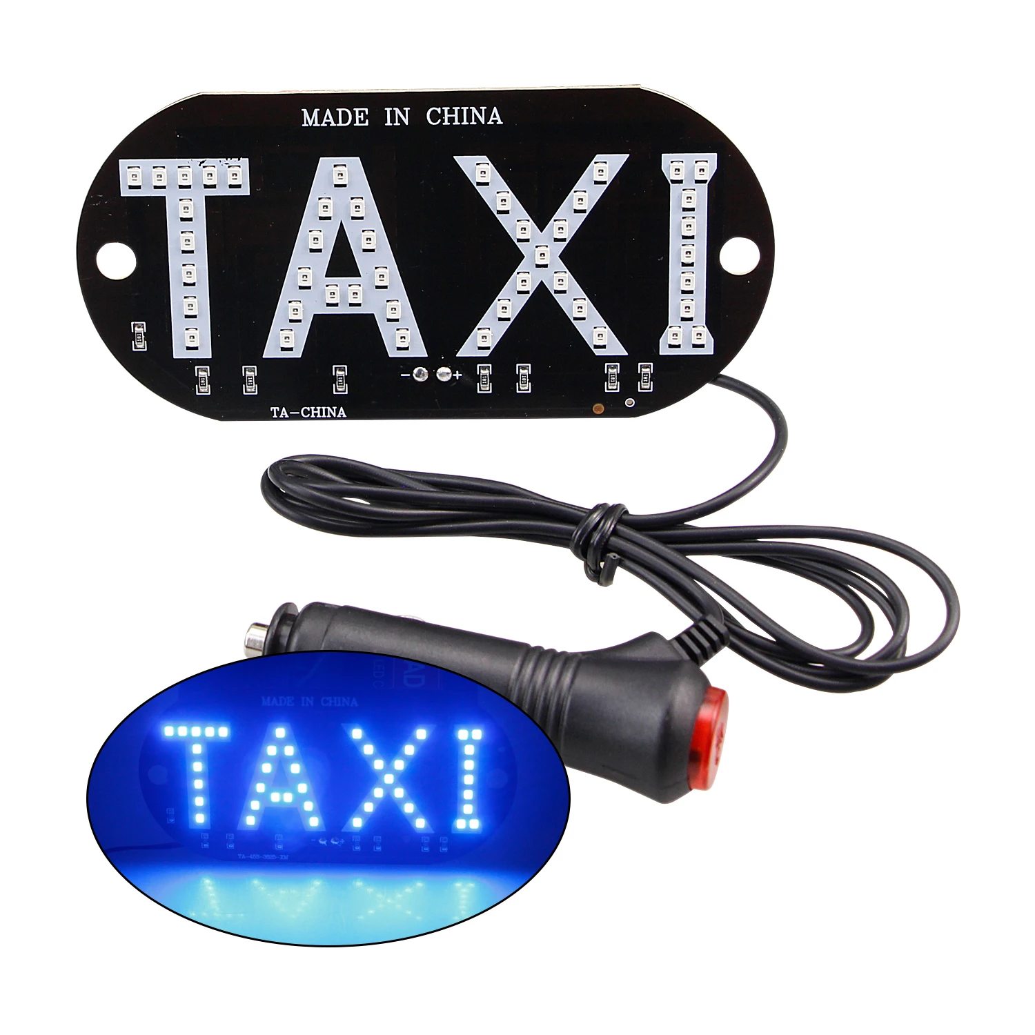 CARLITS 10cs/masse Taxi Led Bilens Forrude Cab kontrollampe Tegn Blå Rød Grøn Hvid LED Forruden Taxa Lampe 12V