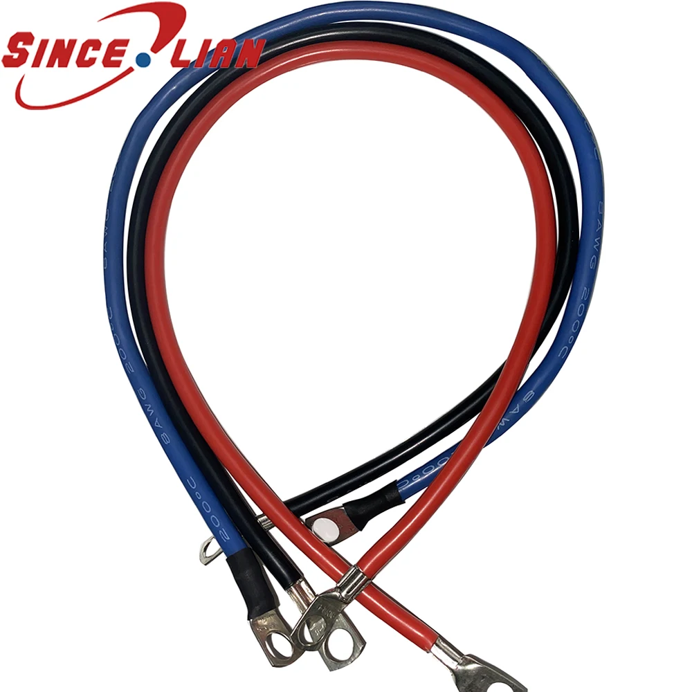 Varmeandig silikone ledning 8AWG høj temperatur 200 degre kulde-resistente Høj kvalitet, blød kabel-rød sort blå farve ledning