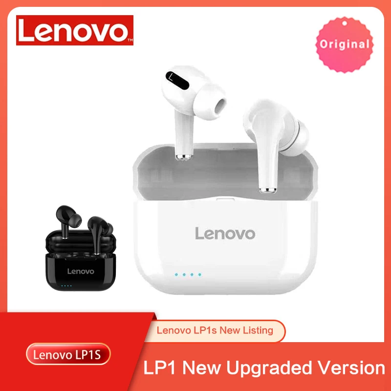 Lenovo Nye LP1S TWS Trådløse Hovedtelefon Bluetooth Opgraderet Version 5.0 Dual Stereo-Touch Kontrol 300mAH سماعة Fone de Ouvido LP1 S