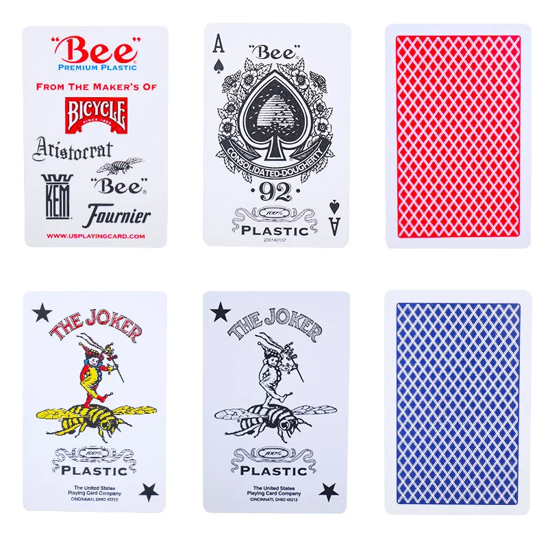 1 stykke NR.92 To-sidet Matteret Spillekort Premium Plast Magic Kategori Poker Kort til Professionel Tryllekunstner