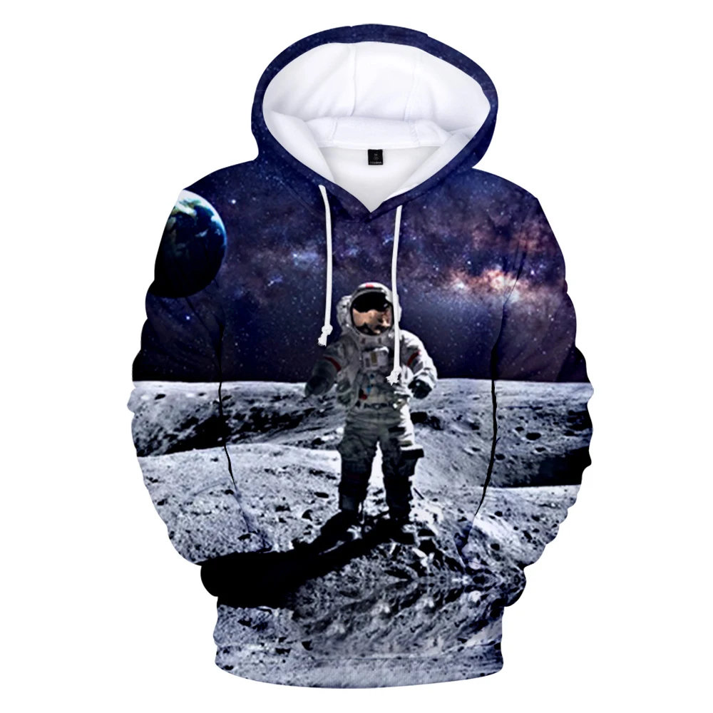 SpaceX Hættetrøjer 3D langærmet Sweatshirt til Mænd Hoodie Kvinder Casual Harajuku Streetwear Unisex Par Rabat Rum X Tøj
