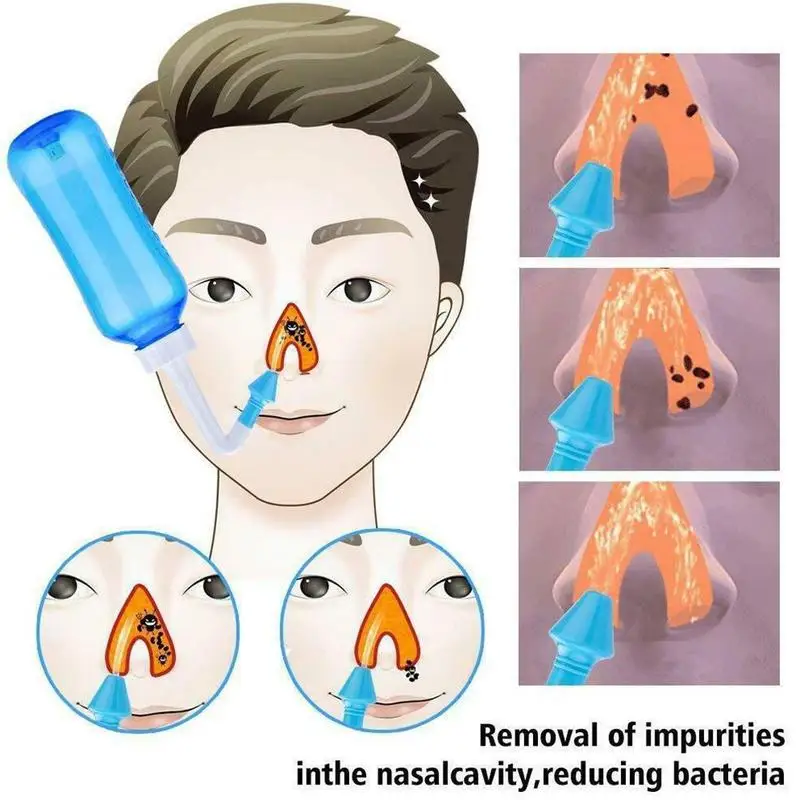 Neti Pot Standard-Næse Nasal Vask Yoga Detox Sinus Allergi Relief Skyl Næse vedligeholdelse Rengøring Maskinen for Voksne Børn 300ml