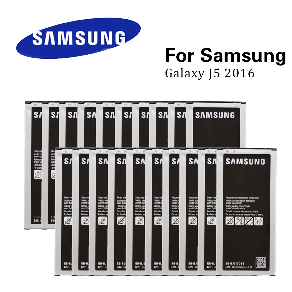 20pcs Originale Batteri Til Samsung Galaxy J5 2016 Udgave J510 J510FN J510F J510G J510Y J510M EB-BJ510CBE 3100mAh