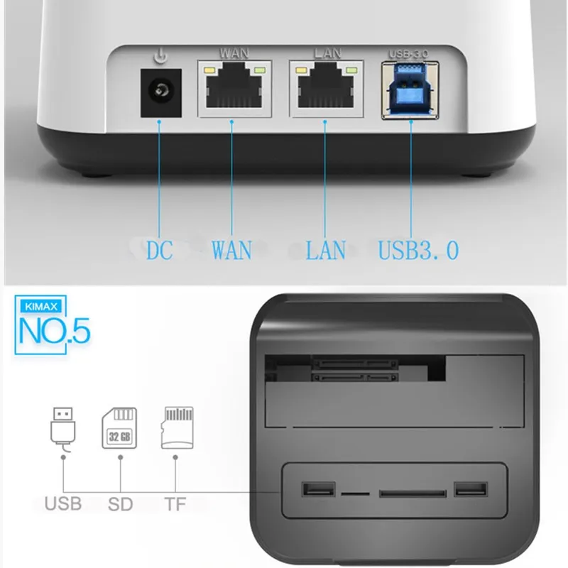 Blueendless plast til USB-sata 3.0 Harddisk caddy 2.5