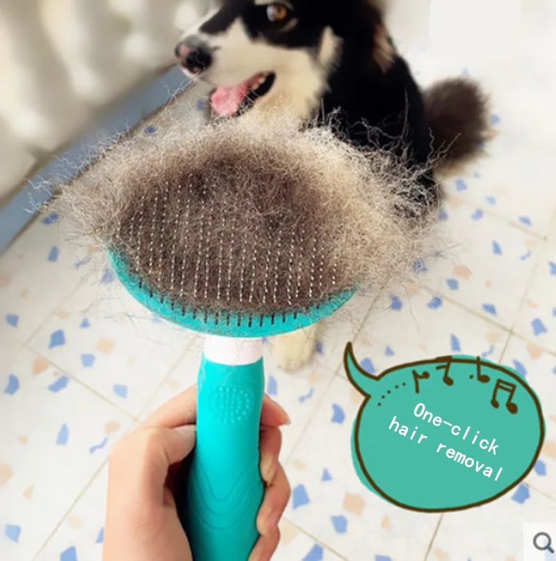 Kamme Dog Hair Remover Cat Grooming Brush Pet Hår Trimmer Kam Cat Grooming Levering Børste cat grooming