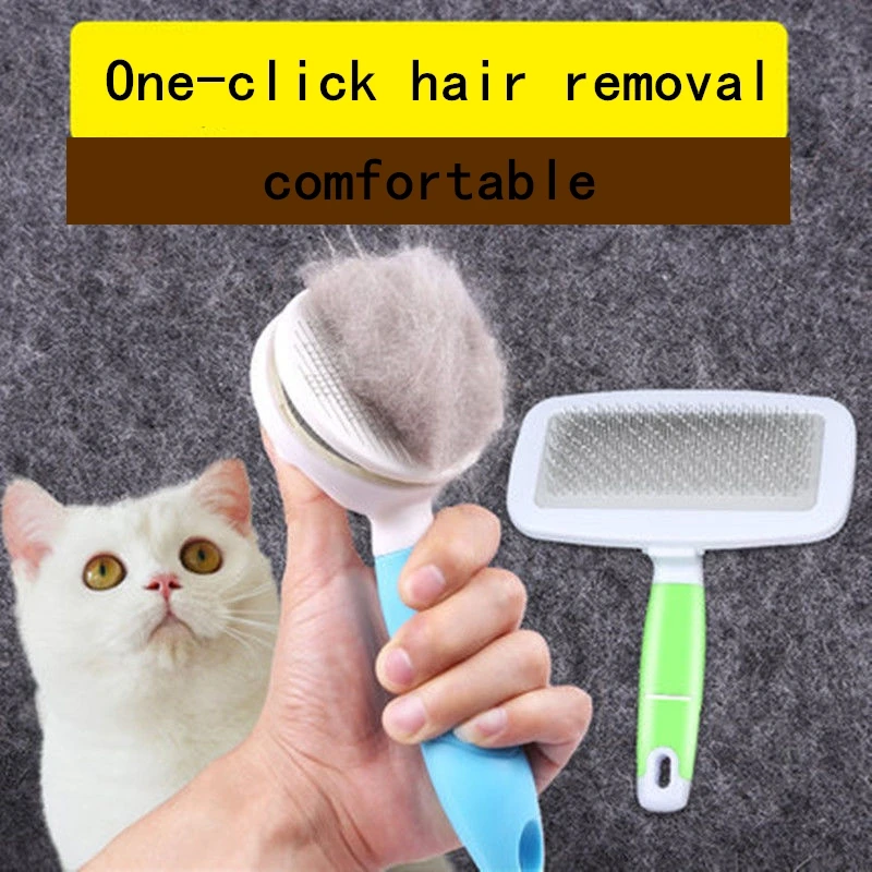 Kamme Dog Hair Remover Cat Grooming Brush Pet Hår Trimmer Kam Cat Grooming Levering Børste cat grooming