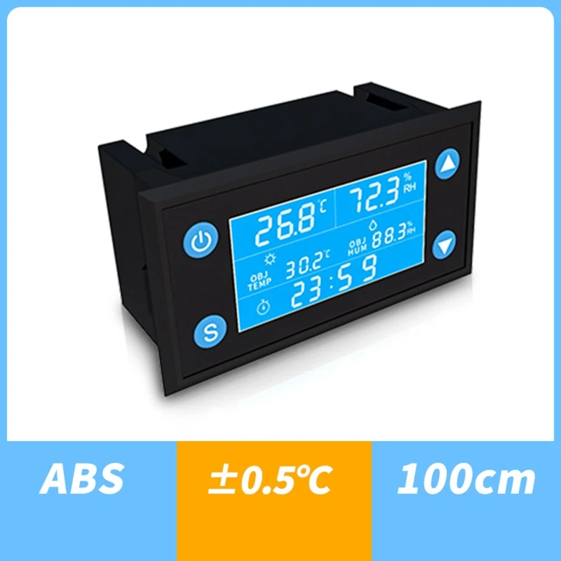 W1212 AC 110V-220V LCD Digital Temperatur Luftfugtighed Controller Timer SHT20 Sonde til Inkubator Akvarium Termostat Humidistat