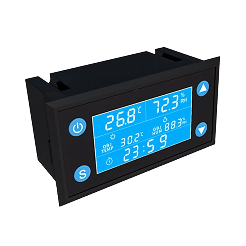 W1212 AC 110V-220V LCD Digital Temperatur Luftfugtighed Controller Timer SHT20 Sonde til Inkubator Akvarium Termostat Humidistat