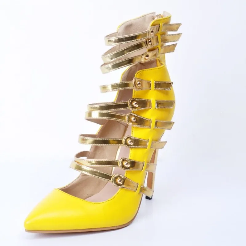 SHOFOO sko,Smuk mode kvinders sko, omkring 11 cm høj-heeled sko, spidse tå pumper. STØRRELSE:34-45