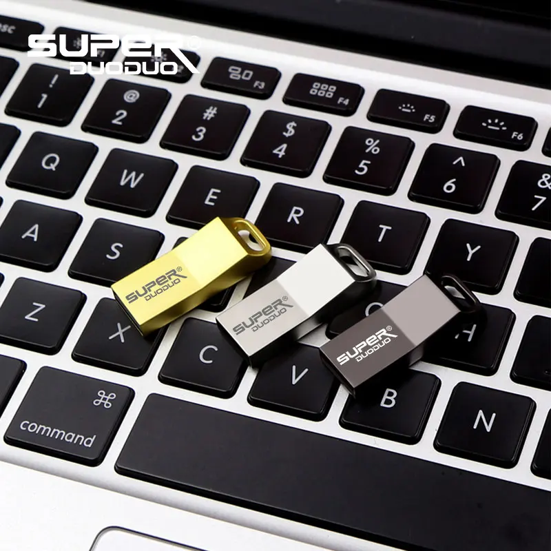 Metal usb Flash Drive 16gb Pendrive 4GB 8GB pen-drev, bærbare USB-u stick 32gb, 64gb 128gb memoria usb disk på tasten cle usb