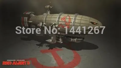 3D Papir Model Command & Conquer: Red Alert 3 Kirov Luftskib Model DIY Håndlavet Barn Legetøj