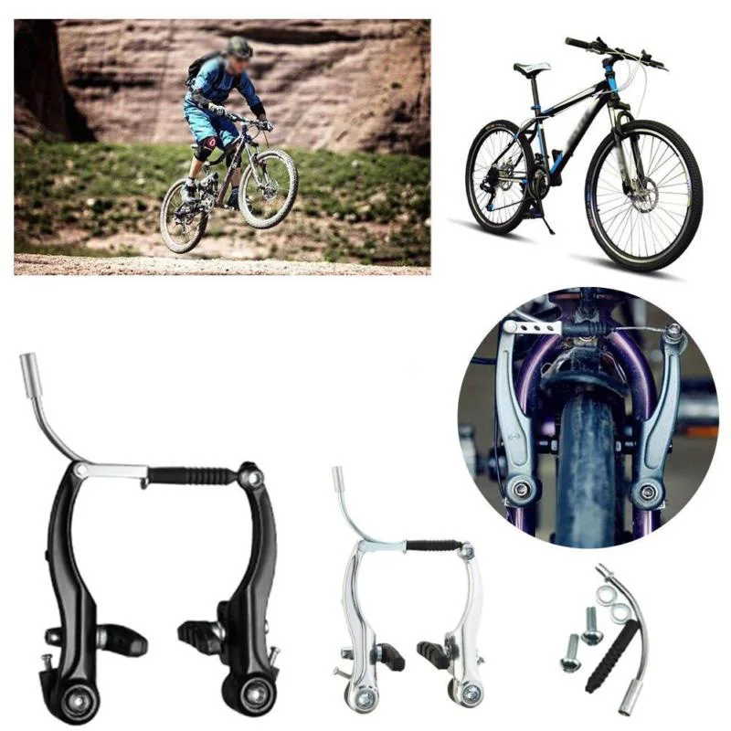 Aluminum Alloy MTB V Bremse Komplet Sæt Front / Bag Mountain Cykel Cykling Kits bremsegrebet Cykel Bremse Vej Foldecykel