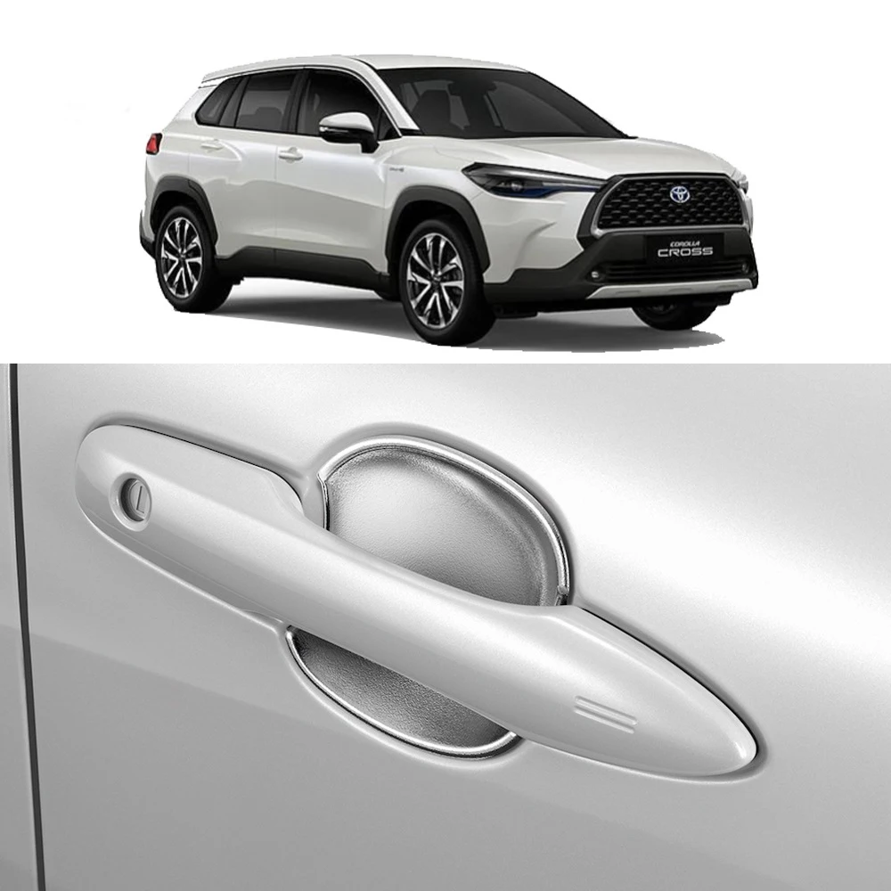 Udvendige dørhåndtag Skål Klistermærke Til 2020 2021 Toyota Corolla på Tværs af ABS Chrome