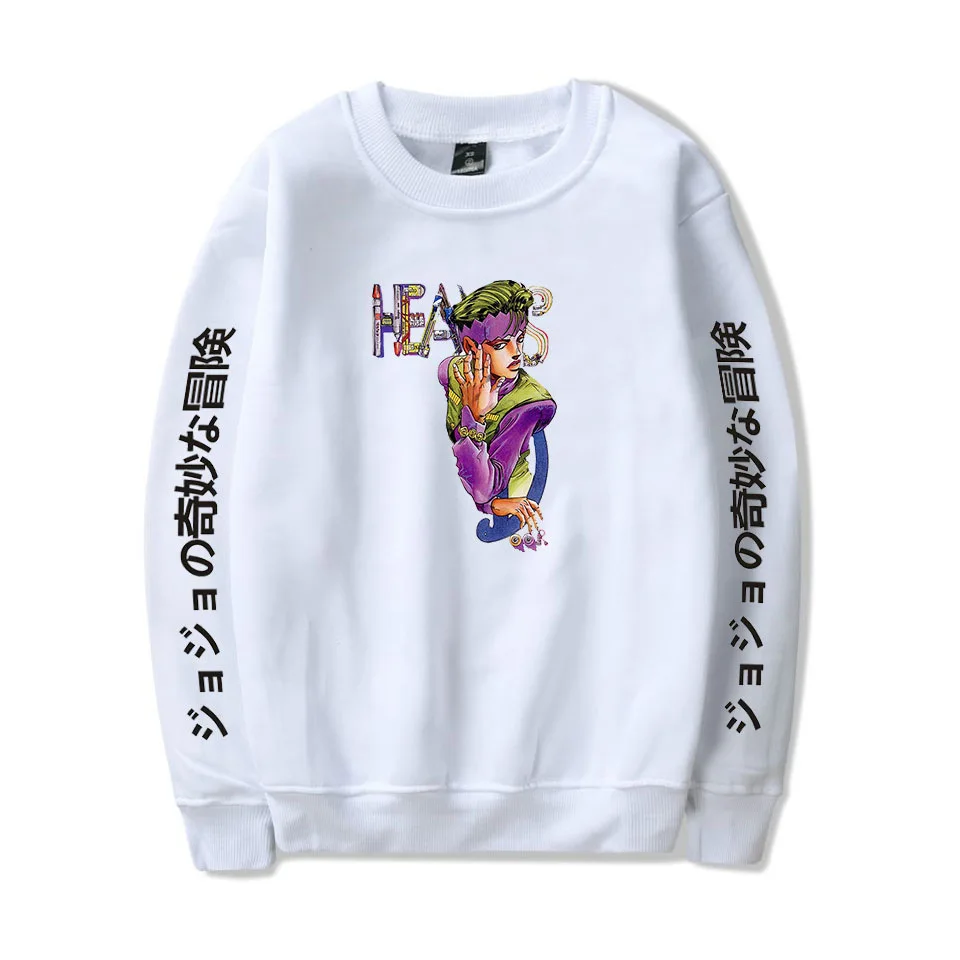 Jojo Bizarre Eventyr Hætte Sweatshirt Animationsfilm Harajuku Hip Hop Rund hals Sweater Mænd/Kvinder Streetwear Jojo Cosplay XXS-4XL
