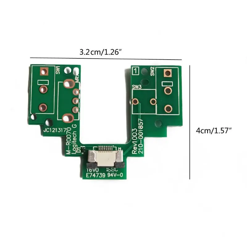 Mus Øverste Bundkort Micro Switch Knap Nøgle Bord til logitech G Pro Wireless Gaming Mouse