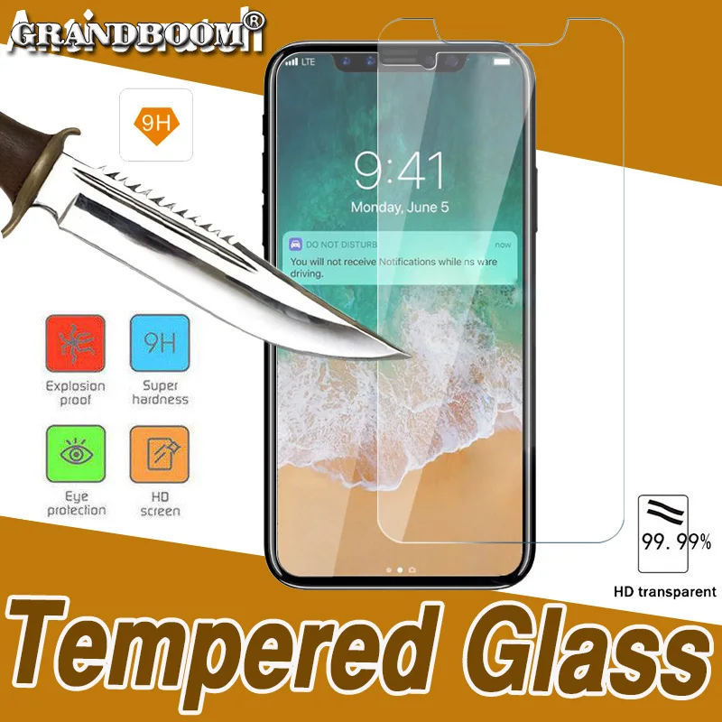 100pcs 2.5 D Hærdet Glas 9H Premium-Screen Protector Film Vagt For iPhone 12 Mini-11 Pro Max antal XS-XR-X 8 7 6 6S Plus SE 5 5S