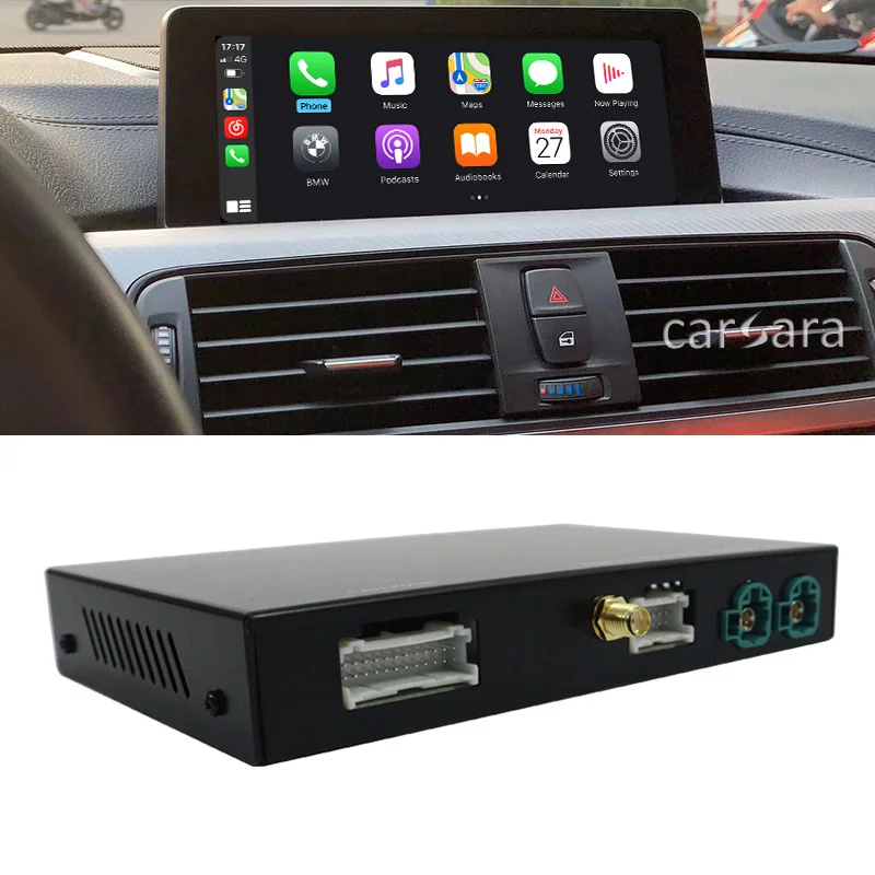 For BMW trådløse carplay interface-adapter 1 2 3 4 5 6 7 serie F20 F30 F07 F10 F11 F01 X1 X3 X4 X5 X6 NBT CIC android auto kasse