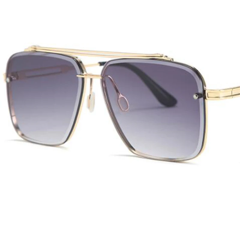 Mode, Nye Metal Stel Square Solbriller Kvinder 2020 Luksus Brand Design Gradient Sol Briller Mænd Oversize Vintage Briller med UV400