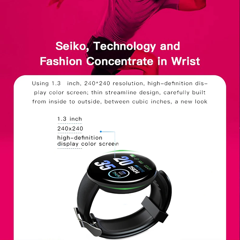 For Samsung Galaxy S20+ S20 Ultra S20 Plus S10+ Smart Armbånd Motion Skridttæller Sove Overvågning puls Motion Armbånd