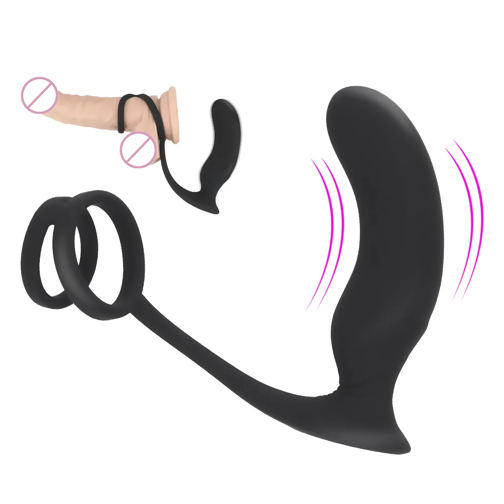 OLO 9 Frekvens Vibrator Anal Plug Prostata Massage Butt Plug Silikone G-Spot Stimulator Forsinke Ejakulation Ring Sex Legetøj Til Mænd