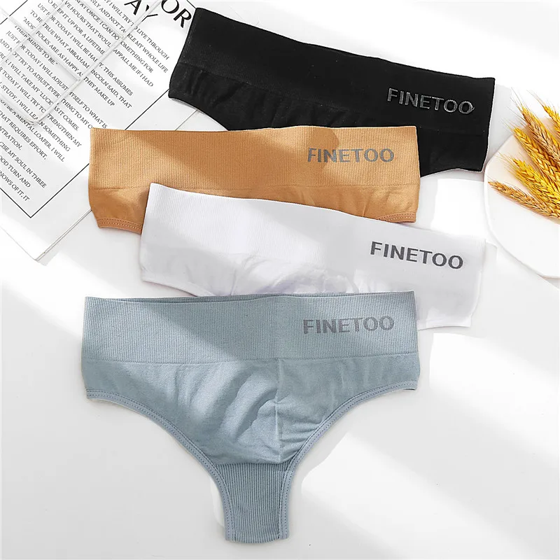FINETOO Brev Stropper Kvinder Mid-Rise G-String M-2XL Bomuld Trusser, Sexede Slankende Undertøj til Piger med G-strenge Kvindelige Undertøj 2020