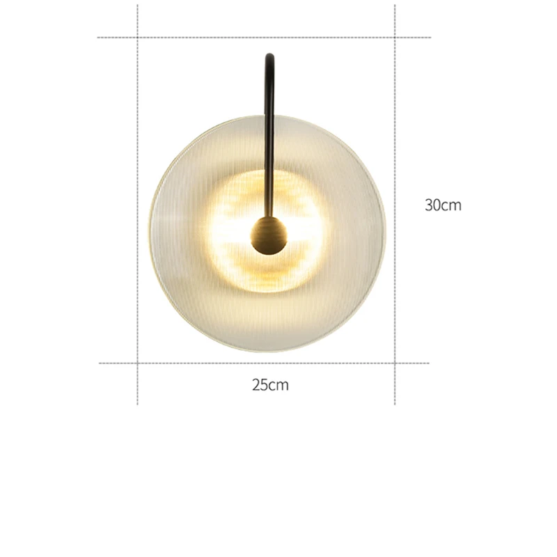 Moderne Jern Glas LED væglamper til Indendørs Indretning Sconces Badeværelse lampen Soveværelse Sengen Midtergangen Stue væglamper