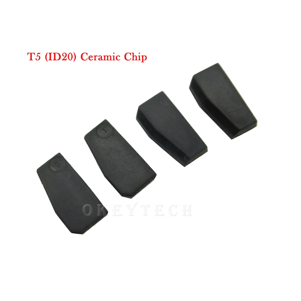 Okeytech 5pcs/masse Vigtige Chip T5-20 Transponder Chip Blank Carbon T5 Cloneable Chip For Bil-Tasten Cemamic T5 Chip Kopi til ID 11 12 13
