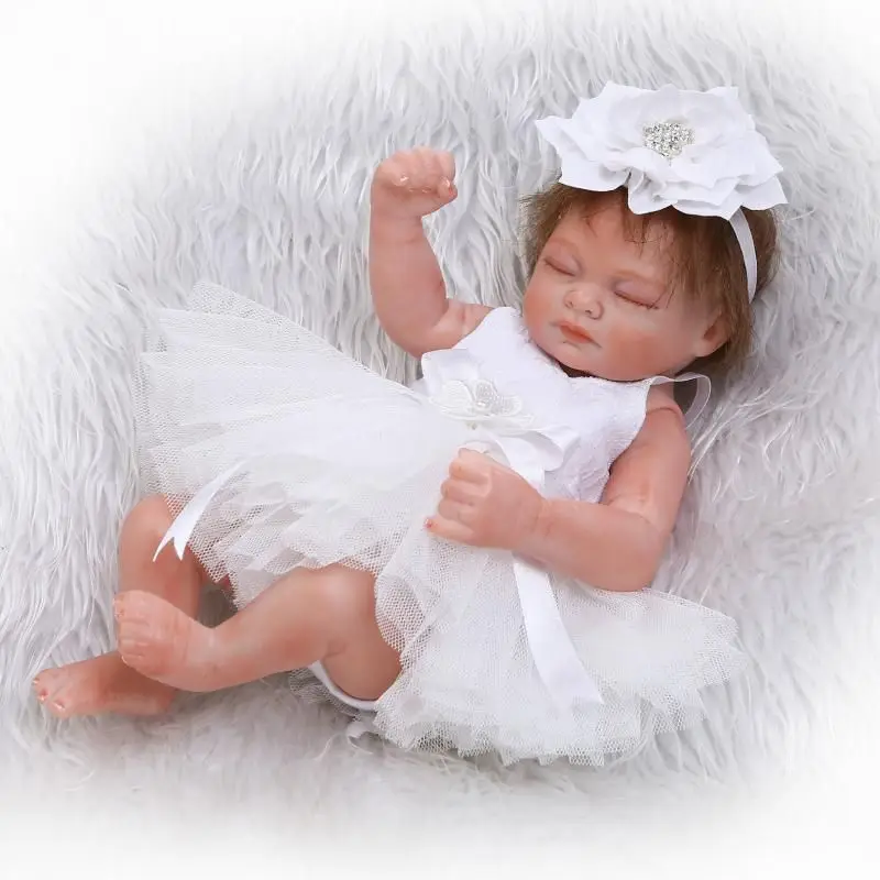 26cm Reborn Baby Dolls Full Body Silikone Ny Født Baby artikler Legetøj Doll Genfødt Bebe Realista Dukke Juguetes for Piger Gaver