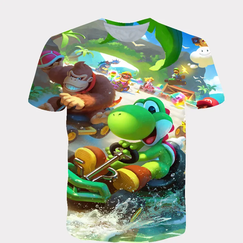 2020 Sommeren Nye stil 3D-T-Shirt til Dreng og Pige Tegneserie 3D print T-shirt sjove casual Gamer o hals 3d-Tshirt Toppe