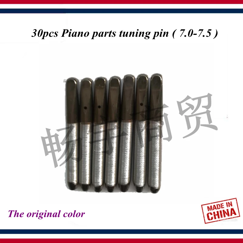 Klaver tilbehør 30stk klaver dele tuning side( 7.0-7.5 )sort string-aksen nål tuning pin Bluing proces