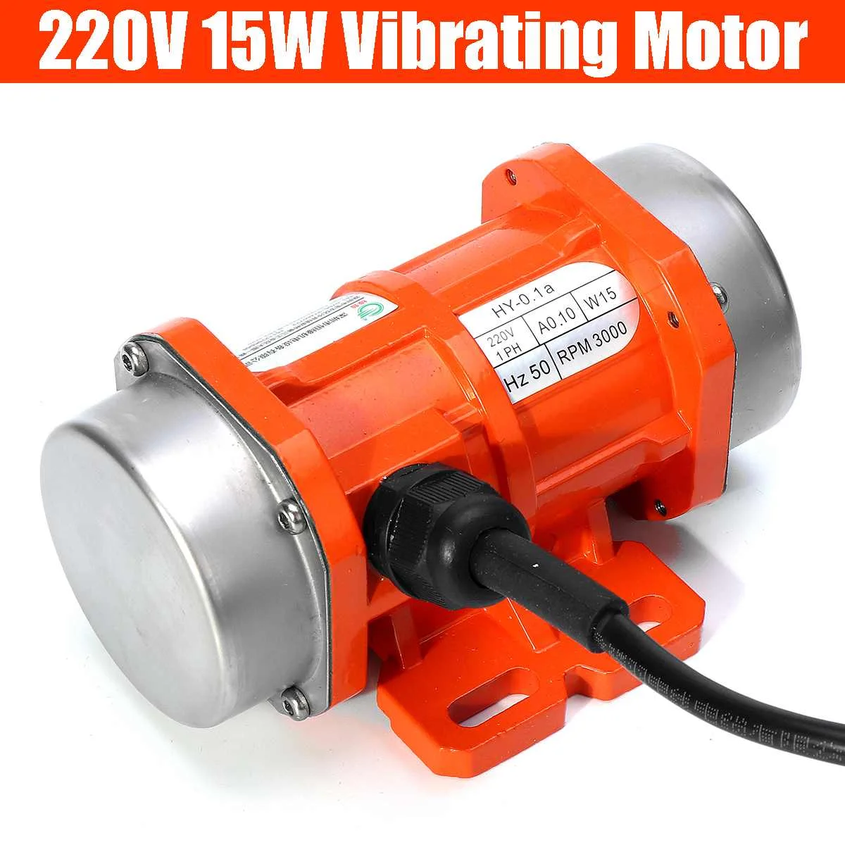15W 30W 220V Vibrerende Motor Justerbar Hastighed for Fodring Maskinen, Shotcrete Maskine, Vaskemaskine + Motor Hastighed Controller