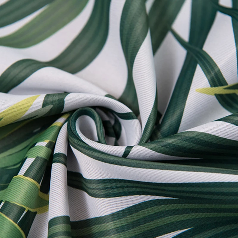 Tropisk Skov Palm Leaf Print Skygge Gardiner til Opholds-Spisestue, Soveværelse.