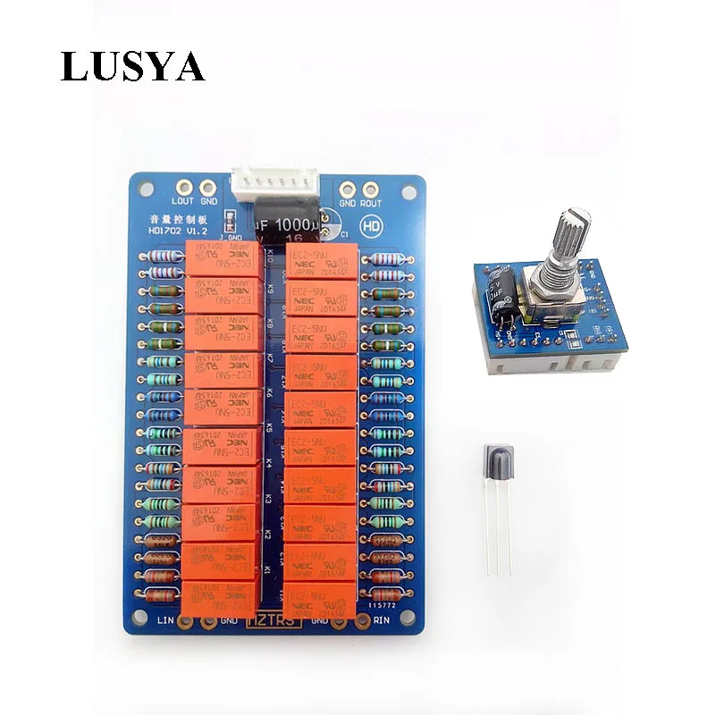 Lusya Infrarød Volumen Potentiometer Fjernbetjening Relæ Volume Control Board T1189