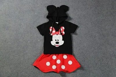 Mickey Baby Boy Tøj Sæt Minnie Piger Tøj Disney to Brødre og Søstre 2stk Passer til Skole Uniform Sport Tøj Sæt