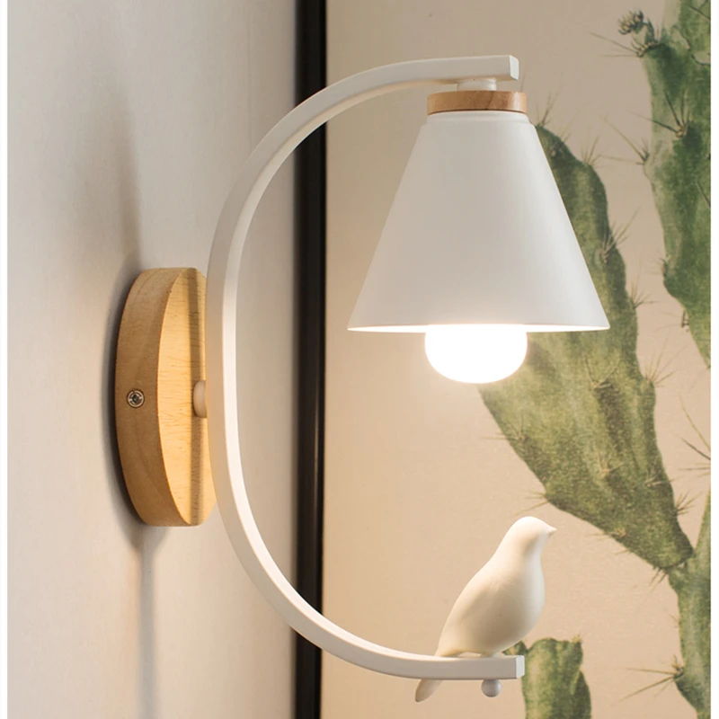 Moderne Træ væglampe Kreative Resin Model, Væg Lamper Til stuen, Soveværelset, børneværelset Nordiske Hjem Indretning lamper