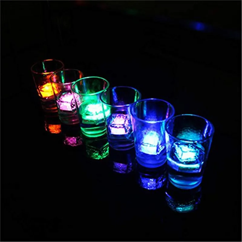 48 Stykker LED-isterninger Lys Multicolor LED-Væske Sensor isterninger Lampe LED Glød, lyser for Bar Club bryllupsfest Champagne