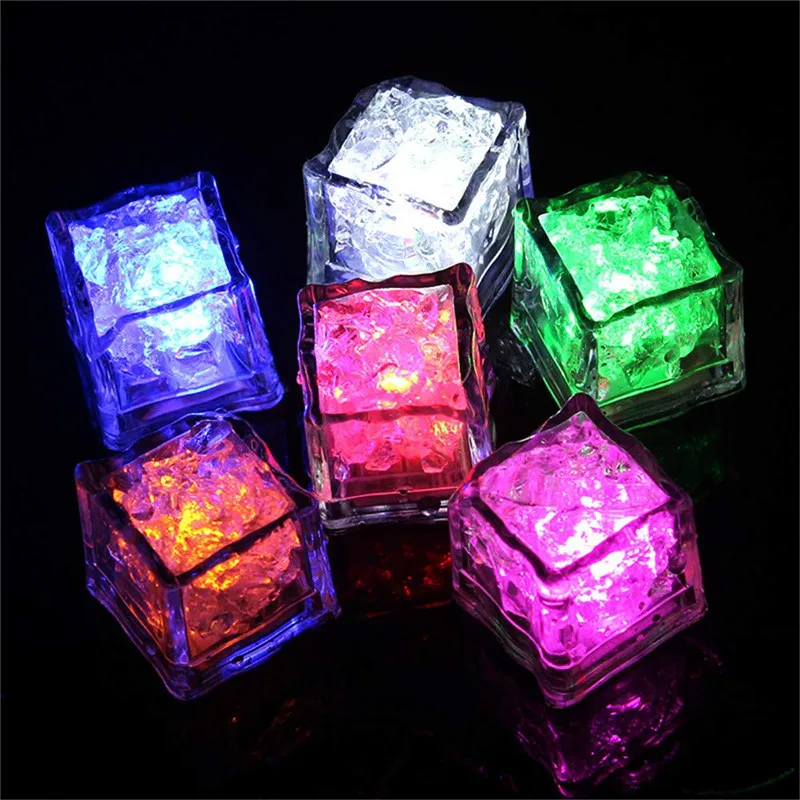 48 Stykker LED-isterninger Lys Multicolor LED-Væske Sensor isterninger Lampe LED Glød, lyser for Bar Club bryllupsfest Champagne