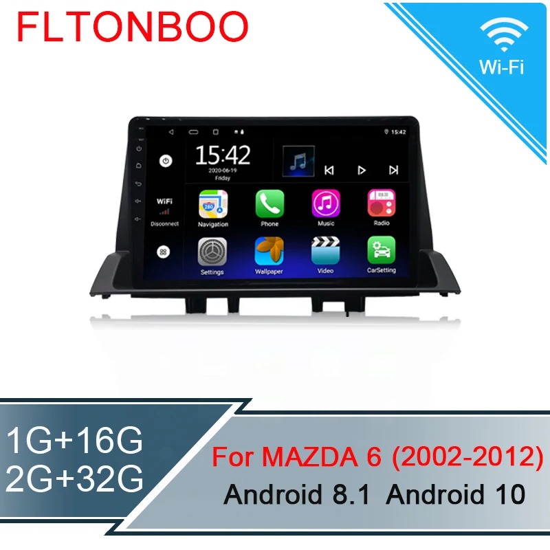 10.1 tommer, 1024 x 600, quad-core Android for MAZDA 6 ,bil gps navigation, Multimedie-afspiller radio ,Bluetooth,Wifi,