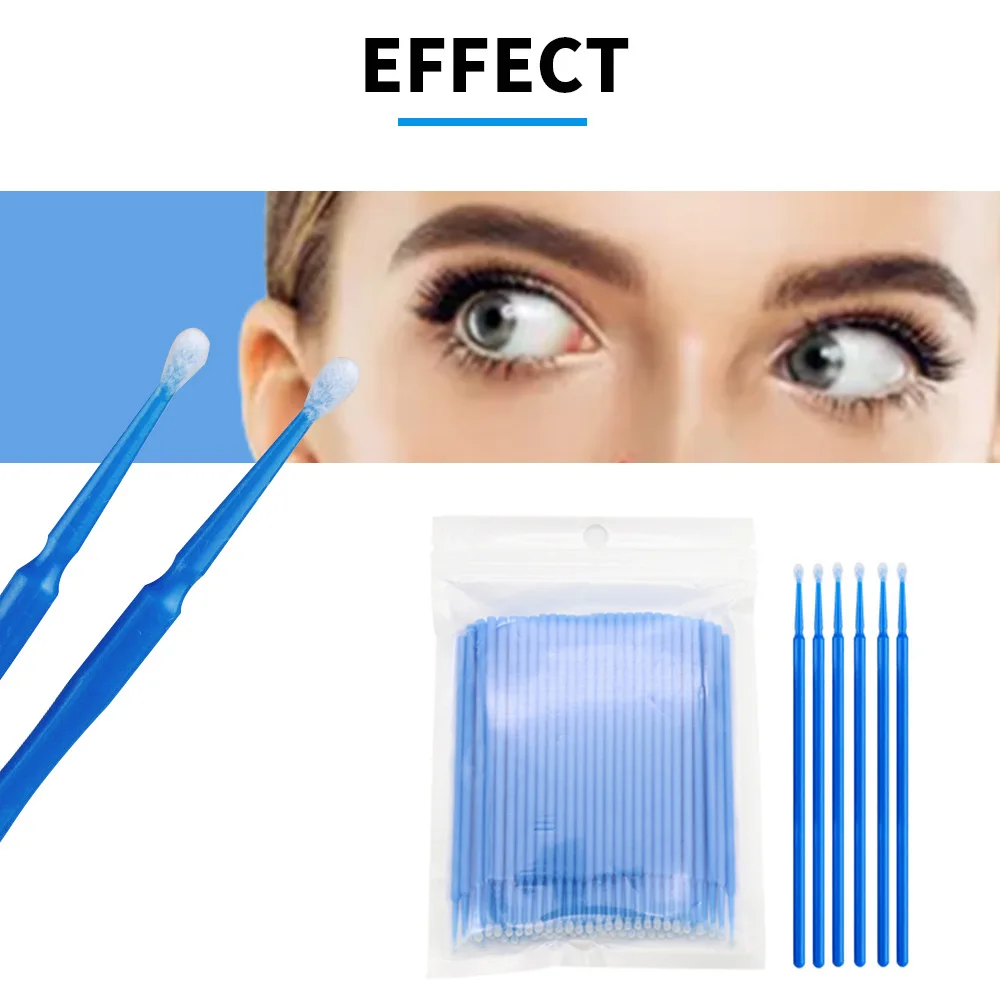 1000 STK/Pakke Microbrushes til Eyelash Extension Makeup Børster Podning Disponibel Enkelte Applikatorer Mascara Øjenvipper Børster