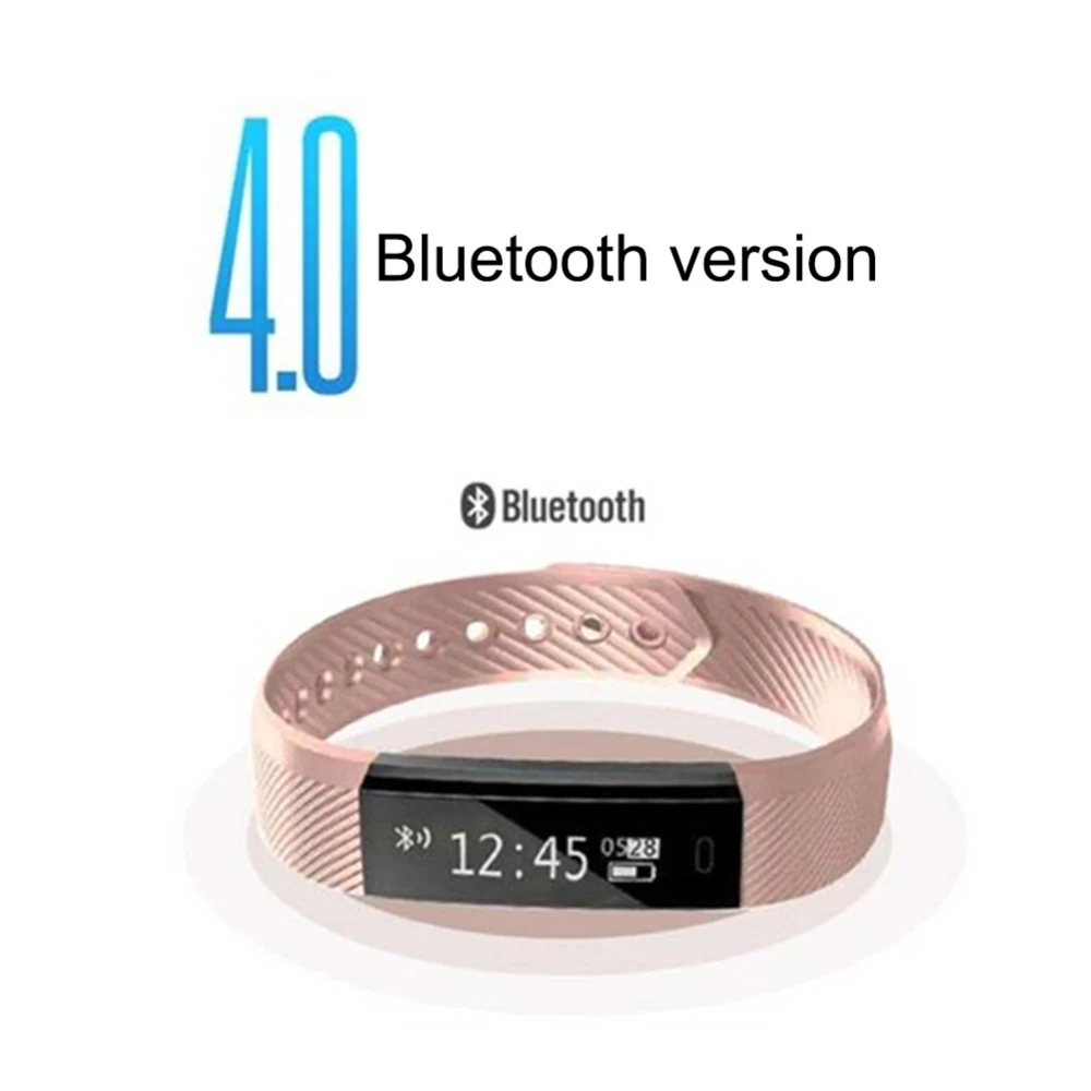Smart Armbånd Fitness Tracker ID115 lefun APP Bluetooth-Band Aktivitet Overvåge Vækkeur Sports Armbånd til iOS Android