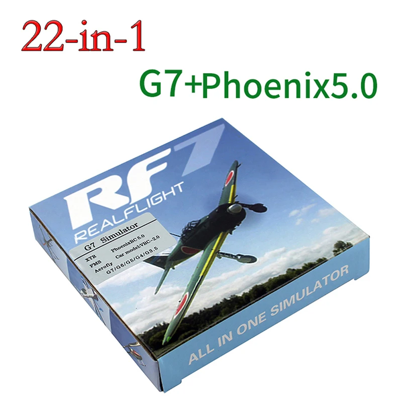 22 i 1 RC Simulator 22in1 USB-Simulator for Realflight Støtte G7.5 G7 G6.5 G5 Flysky FS-I6 TH9X Phoenix5