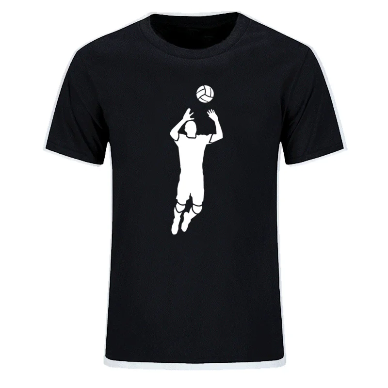 Sommer Fashion Volleyballs Design T-shirt Mænd er Helt Udskrevet Casual Bomuld Raglan Ærme O-neck t-shirt EU-Størrelse