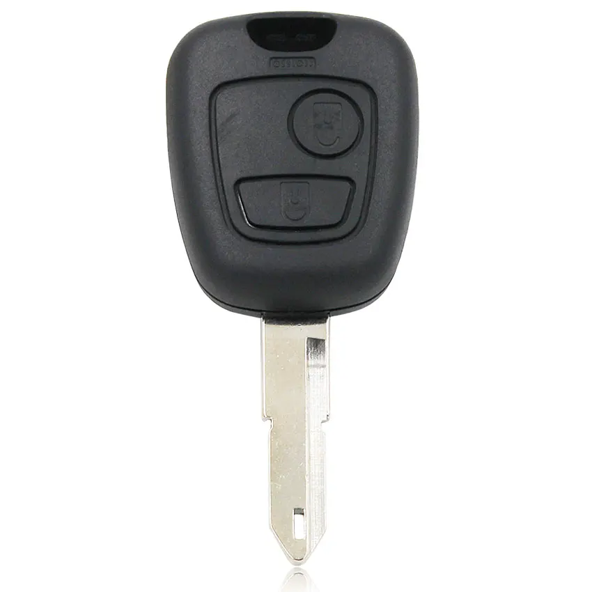 Helt Ny Udskiftning 2-Knap Fjernbetjening Bil Key Fob 433MHZ for Peugeot 206 med ID46 Chip NE73 Uncut Blade