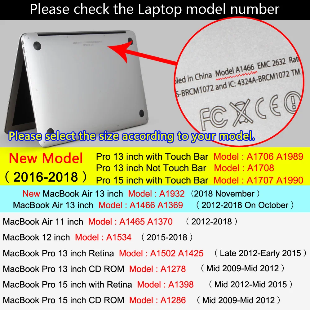ZVRUA STJERNEDE laptop Case til MacBook Air 11 13 tommer til APPLE MAC Pro med Retina-12 13.3 15 med Touch Bar New + keyboard cover