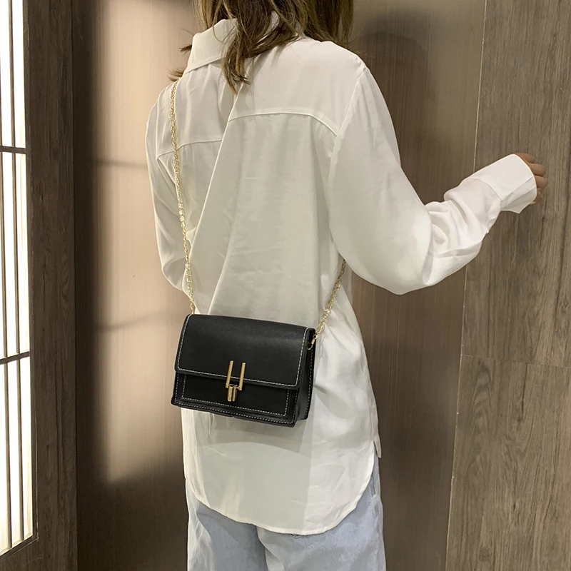 Sommer taske tendens linje koreanske version af den ene skulder skråt modekoncern dame punge og håndtasker