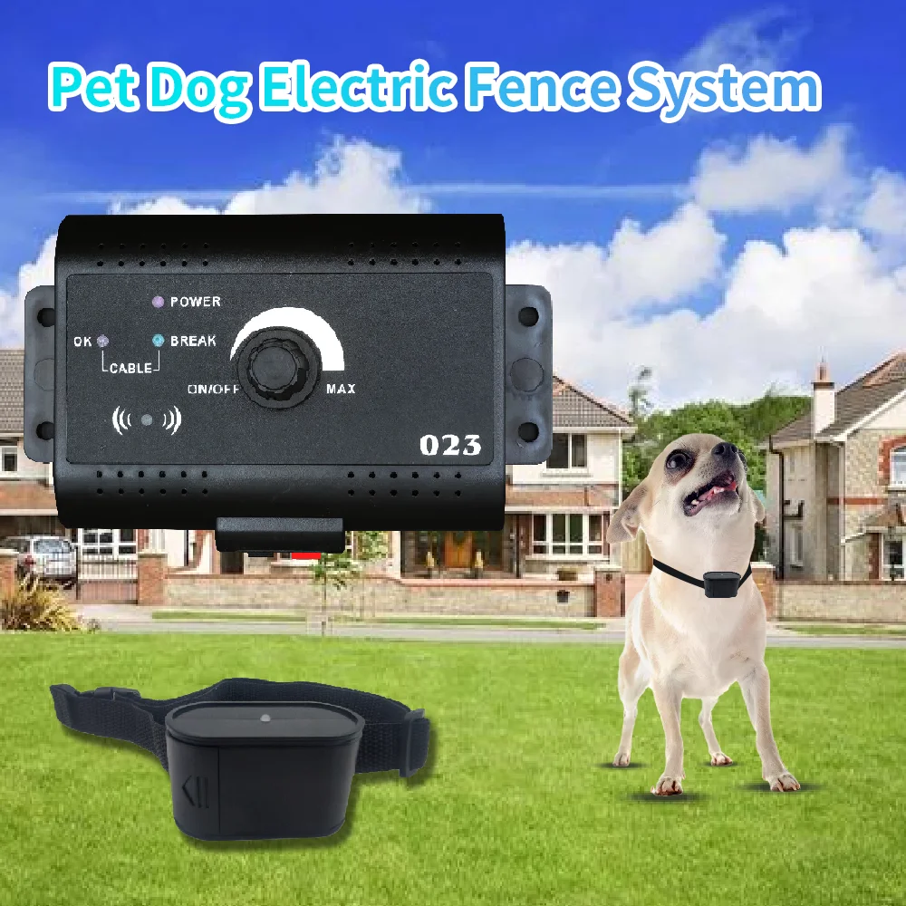 Kæledyr Hund, Elektriske Hegn, Genopladelig Vandtæt Justerbar Dog Training Collar Elektronisk Hegn Indeslutningssystem