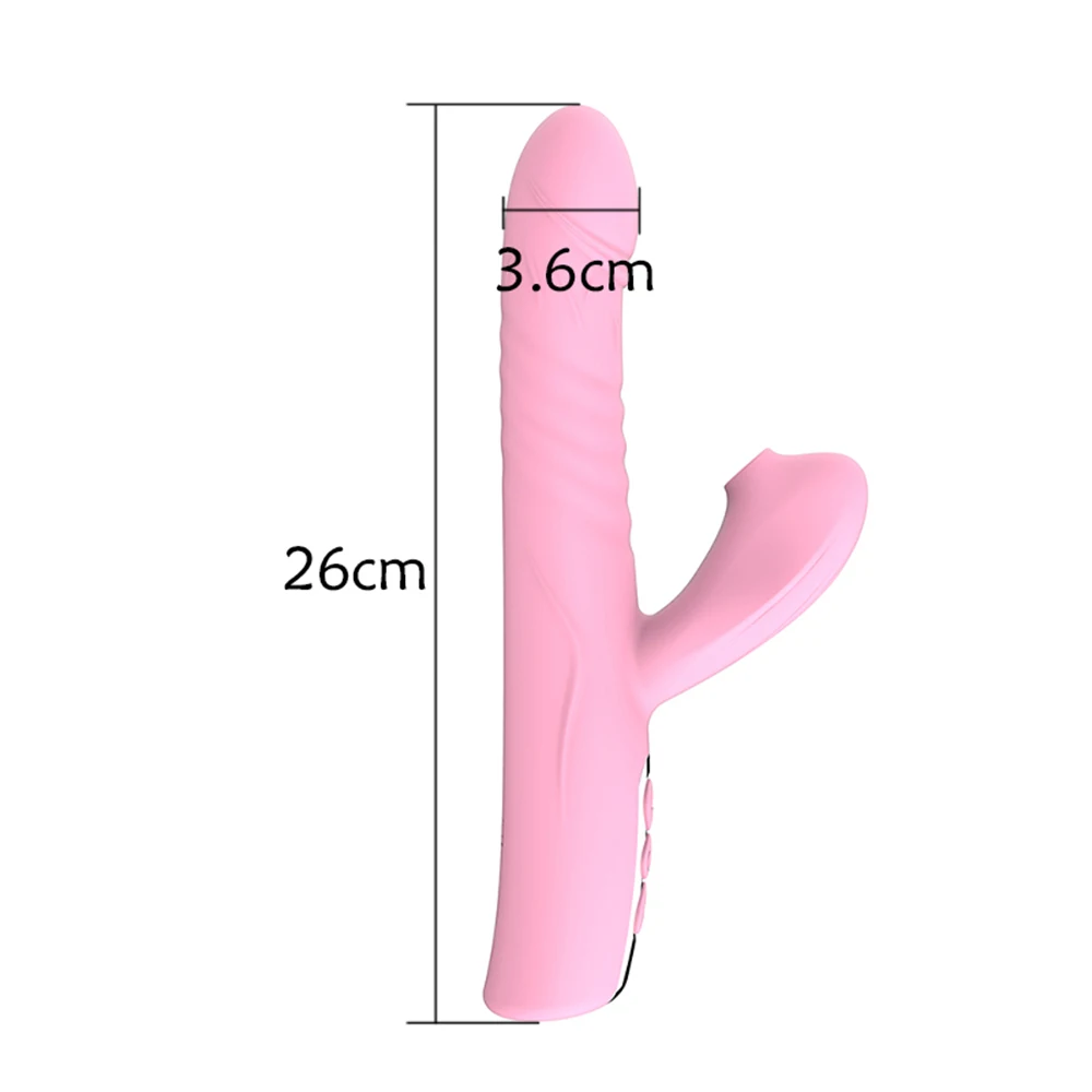Teleskopisk Dildo Vibrator Klitoris Sugende Vibrator-G-Spot Stimulator Anus Vaginal Massageapparat Sex Legetøj Til Kvinder, Kvindelige Køn Shop