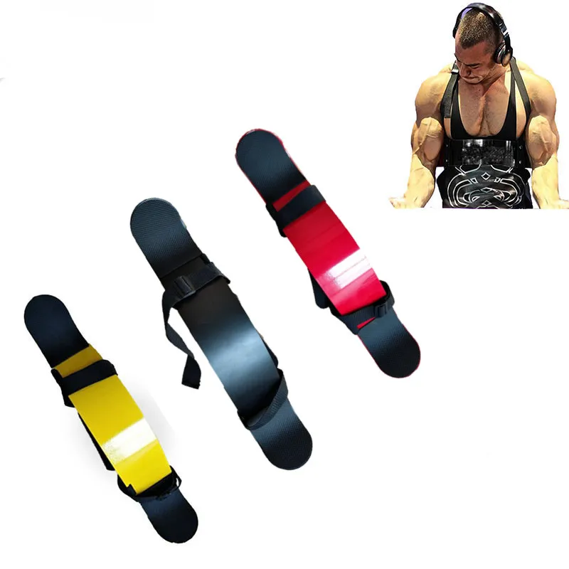 Justerbar Aluminium Vægtløftning Arm Blaster Bodybuilding Bicep Triceps Curl Bombefly Arm Muskler Uddannelse, Fitness Udstyr
