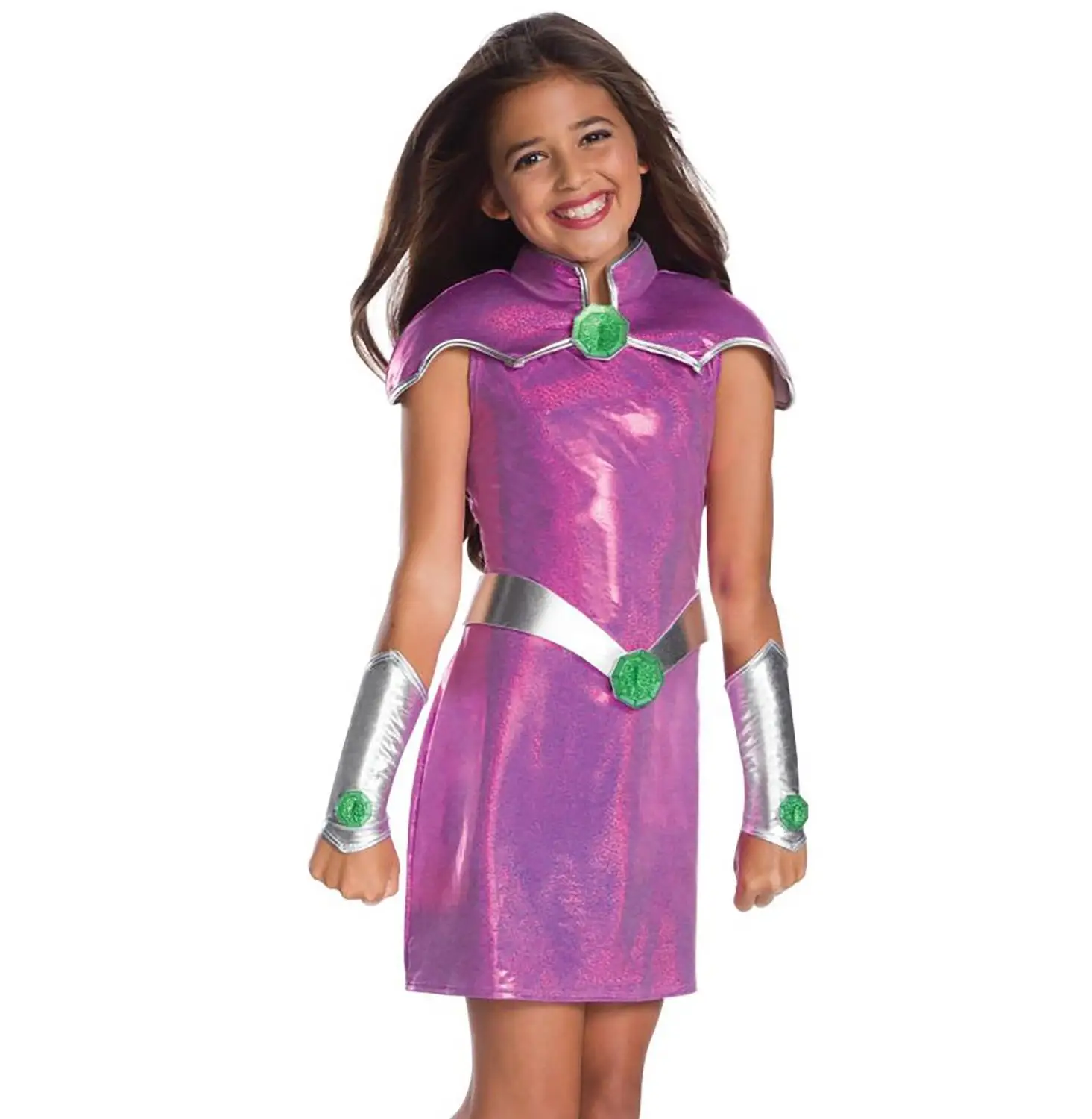 2020 Nyt kostume Teenager Starfire Cosplay for Børn TuTu Kjole Halloween Kostume (3-9år) festkjole