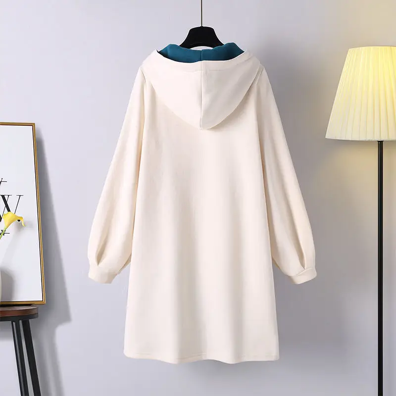 2020Autumn Vinter Nye Ankomst Højtaljede Slim Simple Plus Size Fortykket Kvinder Hanfu Kinesisk Stil Sweater Kjole Gratis Fragt